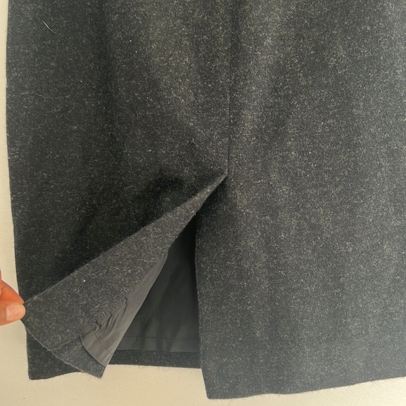 Soleil Women’s Woolen Grey/Black Skirt Size Large - Picture 5 of 8